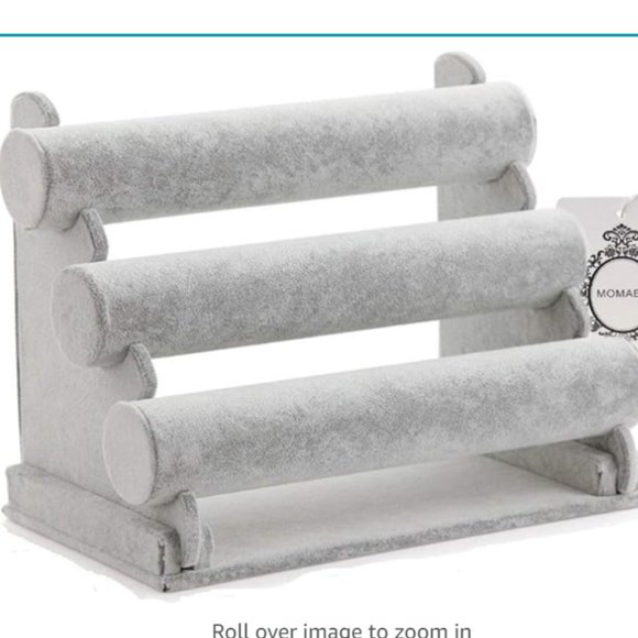 3 Tier T-Bar Jewelry Display Stand Necklace Bangle Bracelet watch Organizer - Picture 1 of 6